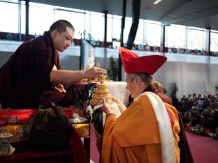 Thaye Dorje, His Holiness the 17th Gyalwa Karmapa, visits Dhagpo Möhra, the Möhra Dharma Village, and Bad Salzungen. Photo / Tokpa Korlo