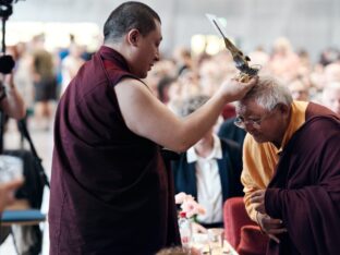 Thaye Dorje, His Holiness the 17th Gyalwa Karmapa, visits Dhagpo Möhra, the Möhra Dharma Village, and Bad Salzungen. Photo / Tokpa Korlo