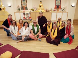 Thaye Dorje, His Holiness the 17th Gyalwa Karmapa, visits Dhagpo Möhra, the Möhra Dharma Village, and Bad Salzungen. Photo / Tokpa Korlo