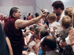 Thaye Dorje, His Holiness the 17th Gyalwa Karmapa, visits Dhagpo Möhra, the Möhra Dharma Village, and Bad Salzungen. Photo / Tokpa Korlo