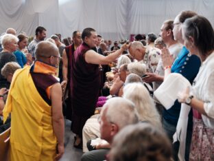 Thaye Dorje, His Holiness the 17th Gyalwa Karmapa, visits Dhagpo Möhra, the Möhra Dharma Village, and Bad Salzungen. Photo / Tokpa Korlo