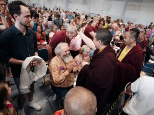 Thaye Dorje, His Holiness the 17th Gyalwa Karmapa, visits Dhagpo Möhra, the Möhra Dharma Village, and Bad Salzungen. Photo / Tokpa Korlo