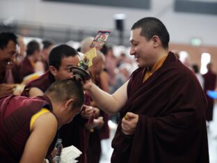 Thaye Dorje, His Holiness the 17th Gyalwa Karmapa, visits Renchen-Ulm in Germany. Photo / Tokpa Korlo