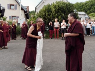 Thaye Dorje, His Holiness the 17th Gyalwa Karmapa, visits Renchen-Ulm in Germany. Photo / Tokpa Korlo