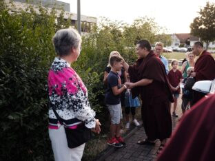 Thaye Dorje, His Holiness the 17th Gyalwa Karmapa, visits Renchen-Ulm in Germany. Photo / Tokpa Korlo