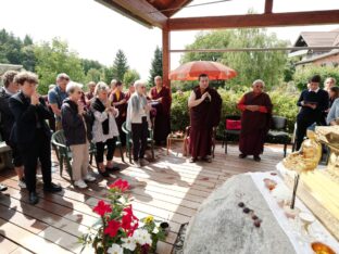 Thaye Dorje, His Holiness the 17th Gyalwa Karmapa, visits Renchen-Ulm in Germany. Photo / Tokpa Korlo