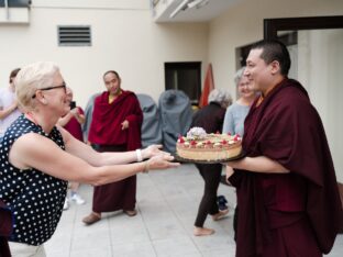 Thaye Dorje, His Holiness the 17th Gyalwa Karmapa, visits Renchen-Ulm in Germany. Photo / Tokpa Korlo