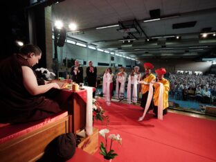 Thaye Dorje, His Holiness the 17th Gyalwa Karmapa, visits Renchen-Ulm in Germany. Photo / Tokpa Korlo