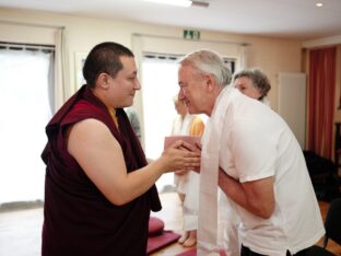 Thaye Dorje, His Holiness the 17th Gyalwa Karmapa, visits Renchen-Ulm in Germany. Photo / Tokpa Korlo