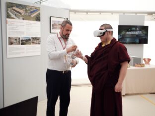 Thaye Dorje, His Holiness the 17th Gyalwa Karmapa, visits Dhagpo Kagyu Ling in France, 2023. Photo: Tokpa Korlo.