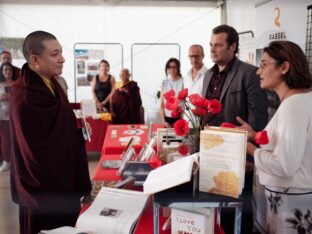 Thaye Dorje, His Holiness the 17th Gyalwa Karmapa, visits Dhagpo Kagyu Ling in France, 2023. Photo: Tokpa Korlo.