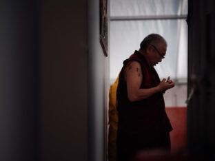 Thaye Dorje, His Holiness the 17th Gyalwa Karmapa, visits the Europe Center as part of his European tour, Aug 2023. Photo: Tokpa Korlo.