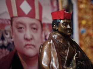 Thaye Dorje, His Holiness the 17th Karmapa, visits Dhagpo Kundrol Ling in France, 2023. Photo: Tokpa Korlo