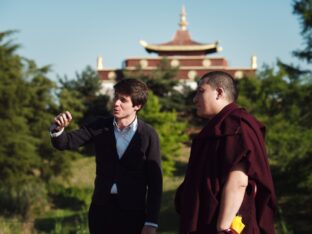 Thaye Dorje, His Holiness the 17th Karmapa, visits Dhagpo Kundrol Ling in France, 2023. Photo: Tokpa Korlo