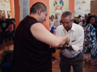 Thaye Dorje, His Holiness the 17th Gyalwa Karmapa, visits Spain, 2023. Photo: Tokpa Korlo.