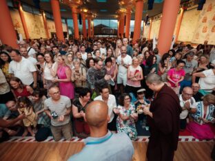 Thaye Dorje, His Holiness the 17th Gyalwa Karmapa, visits Spain, 2023. Photo: Tokpa Korlo.