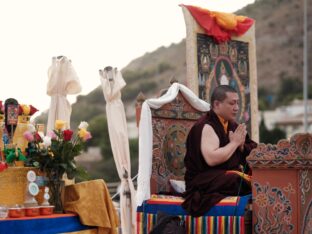 Thaye Dorje, His Holiness the 17th Gyalwa Karmapa, visits Spain, 2023. Photo: Tokpa Korlo.