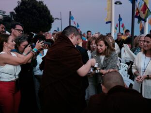 Thaye Dorje, His Holiness the 17th Gyalwa Karmapa, visits Spain, 2023. Photo: Tokpa Korlo.