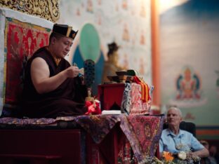 Thaye Dorje, His Holiness the 17th Gyalwa Karmapa, visits Spain, 2023. Photo: Tokpa Korlo.