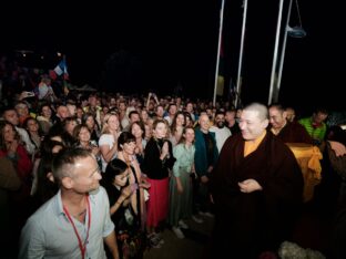 Thaye Dorje, His Holiness the 17th Gyalwa Karmapa, visits Spain, 2023. Photo: Tokpa Korlo.