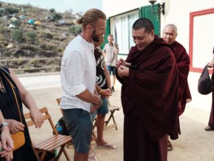 Thaye Dorje, His Holiness the 17th Gyalwa Karmapa, visits Spain, 2023. Photo: Tokpa Korlo.