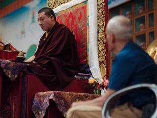 Thaye Dorje, His Holiness the 17th Gyalwa Karmapa, visits Spain, 2023. Photo: Tokpa Korlo.