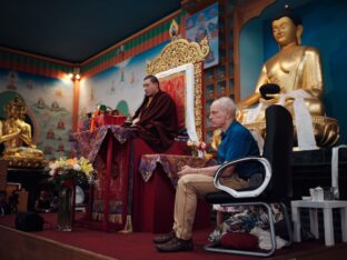 Thaye Dorje, His Holiness the 17th Gyalwa Karmapa, visits Spain, 2023. Photo: Tokpa Korlo.