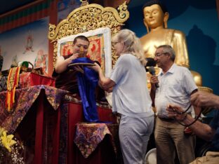 Thaye Dorje, His Holiness the 17th Gyalwa Karmapa, visits Spain, 2023. Photo: Tokpa Korlo.