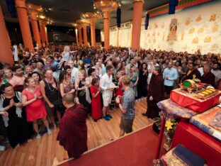 Thaye Dorje, His Holiness the 17th Gyalwa Karmapa, visits Spain, 2023. Photo: Tokpa Korlo.