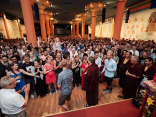 Thaye Dorje, His Holiness the 17th Gyalwa Karmapa, visits Spain, 2023. Photo: Tokpa Korlo.