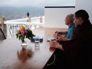 Thaye Dorje, His Holiness the 17th Gyalwa Karmapa, visits Spain, 2023. Photo: Tokpa Korlo.