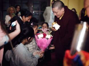 Thaye Dorje, His Holiness the 17th Gyalwa Karmapa, bestowed the empowerment of Dorje Sempa at the Karmapa Public Course 2024 in KIBI, New Delhi. Photo: Tokpa Korlo.