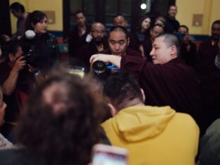 Thaye Dorje, His Holiness the 17th Gyalwa Karmapa, bestowed the empowerment of Dorje Sempa at the Karmapa Public Course 2024 in KIBI, New Delhi. Photo: Tokpa Korlo.