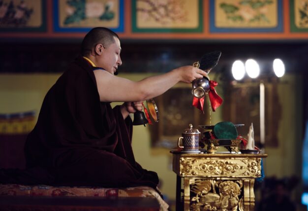 Thaye Dorje, His Holiness the 17th Gyalwa Karmapa, bestowed the empowerment of Dorje Sempa at the Karmapa Public Course 2024 in KIBI, New Delhi. Photo: Tokpa Korlo.