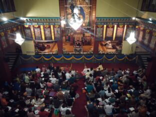 Thaye Dorje, His Holiness the 17th Gyalwa Karmapa, presided over the Karmapa Public Course 2024 in KIBI, New Delhi. Photo: Tokpa Korlo.