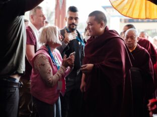 Thaye Dorje, His Holiness the 17th Gyalwa Karmapa, presided over the Karmapa Public Course 2024 in KIBI, New Delhi. Photo: Tokpa Korlo.