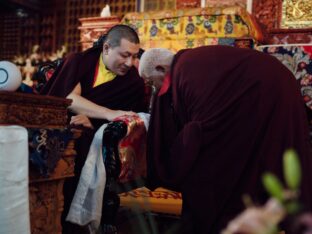 Thaye Dorje, His Holiness the 17th Gyalwa Karmapa, presided over the Karmapa Public Course 2024 in KIBI, New Delhi. Photo: Tokpa Korlo.