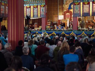 Thaye Dorje, His Holiness the 17th Gyalwa Karmapa, presided over the Karmapa Public Course 2024 in KIBI, New Delhi. Photo: Tokpa Korlo.