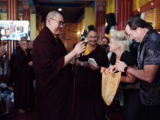 Thaye Dorje, His Holiness the 17th Gyalwa Karmapa, presided over the Karmapa Public Course 2024 in KIBI, New Delhi. Photo: Tokpa Korlo.