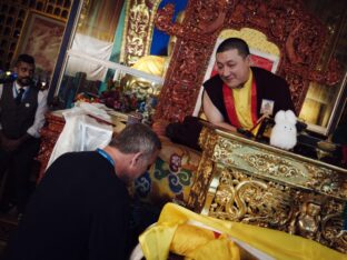 Thaye Dorje, His Holiness the 17th Gyalwa Karmapa, presided over the Karmapa Public Course 2024 in KIBI, New Delhi. Photo: Tokpa Korlo.