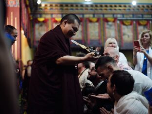 Thaye Dorje, His Holiness the 17th Gyalwa Karmapa, presided over the Karmapa Public Course 2024 in KIBI, New Delhi. Photo: Tokpa Korlo.