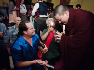 Thaye Dorje, His Holiness the 17th Gyalwa Karmapa, presided over the Karmapa Public Course 2024 in KIBI, New Delhi. Photo: Tokpa Korlo.