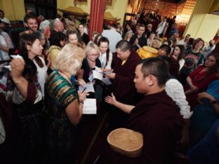 Thaye Dorje, His Holiness the 17th Gyalwa Karmapa, presided over the Karmapa Public Course 2024 in KIBI, New Delhi. Photo: Tokpa Korlo.