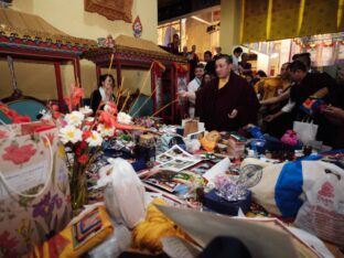 Thaye Dorje, His Holiness the 17th Gyalwa Karmapa, presided over the Karmapa Public Course 2024 in KIBI, New Delhi. Photo: Tokpa Korlo.