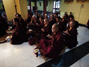 Thaye Dorje, His Holiness the 17th Gyalwa Karmapa, presided over the Karmapa Public Course 2024 in KIBI, New Delhi. Photo: Tokpa Korlo.