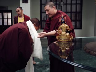 Thaye Dorje, His Holiness the 17th Gyalwa Karmapa, presided over the Karmapa Public Course 2024 in KIBI, New Delhi. Photo: Tokpa Korlo.