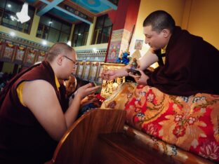 Thaye Dorje, His Holiness the 17th Gyalwa Karmapa, presided over the Karmapa Public Course 2024 in KIBI, New Delhi. Photo: Tokpa Korlo.