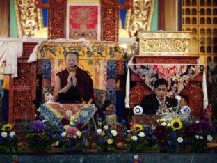 Thaye Dorje, His Holiness the 17th Gyalwa Karmapa, presided over the Karmapa Public Course 2024 in KIBI, New Delhi. Photo: Tokpa Korlo.