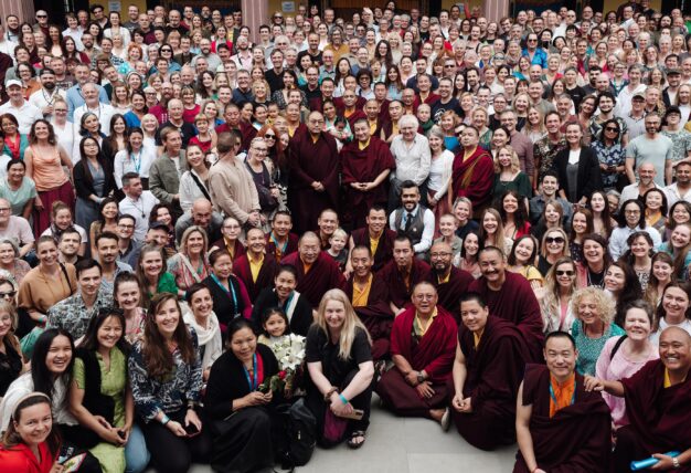 Thaye Dorje, His Holiness the 17th Gyalwa Karmapa, presided over the Karmapa Public Course 2024 in KIBI, New Delhi. Photo: Tokpa Korlo.
