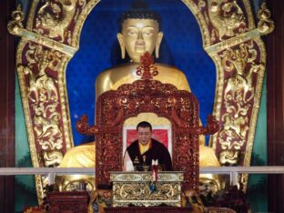 Thaye Dorje, His Holiness the 17th Gyalwa Karmapa, presided over the Karmapa Public Course 2024 in KIBI, New Delhi. Photo: Tokpa Korlo.